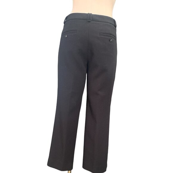 Banana Republic "Logan Crop" Trouser Dress Pants Sz 4 Black #113H - Picture 7 of 10